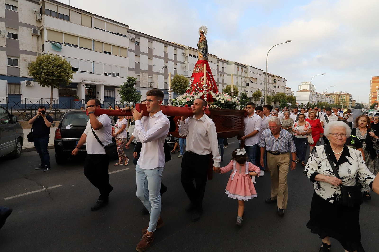 Procesión de la Virgen del Pilar en 2019.