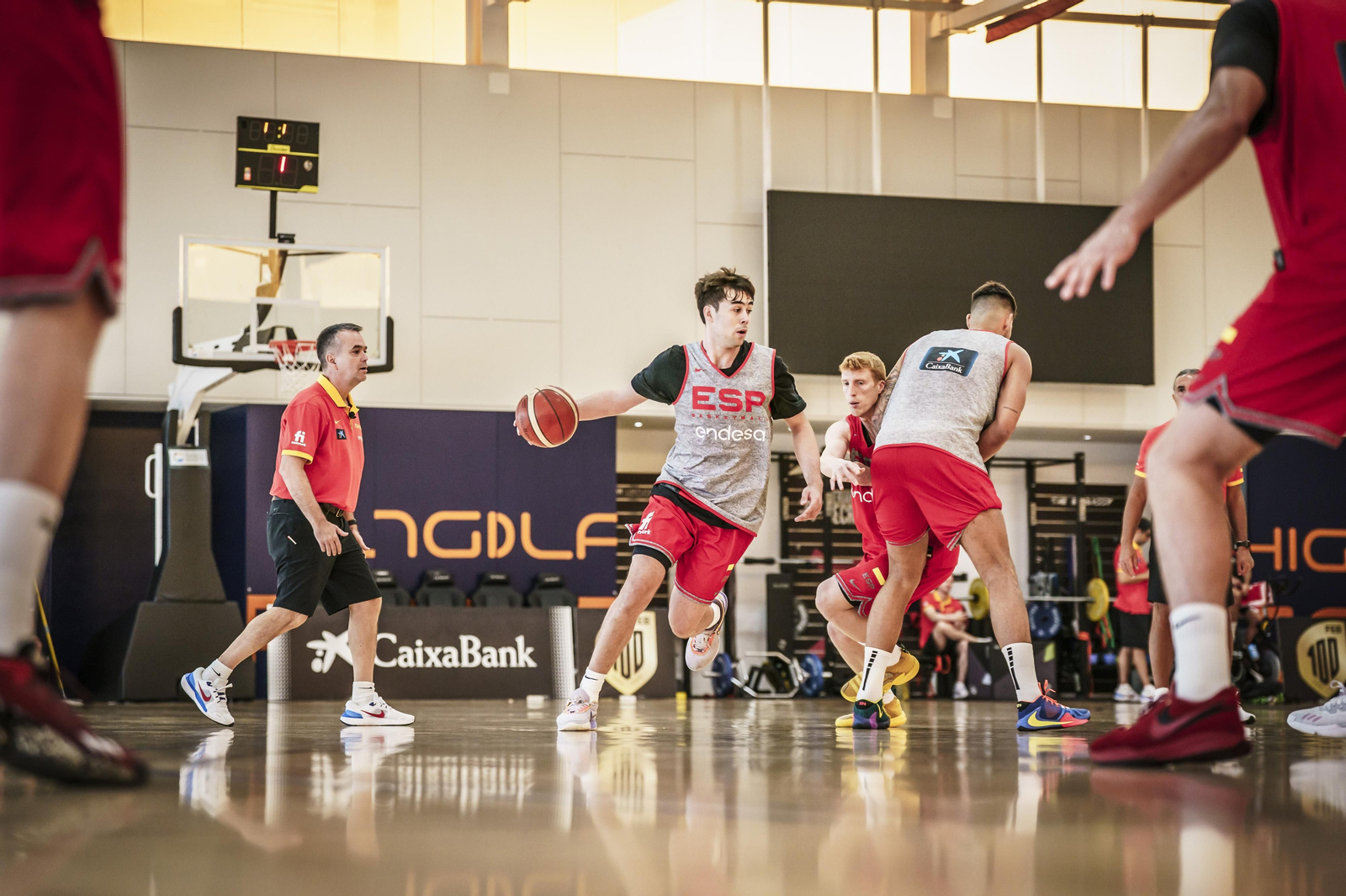 Sesión de la selección española en The Embassy