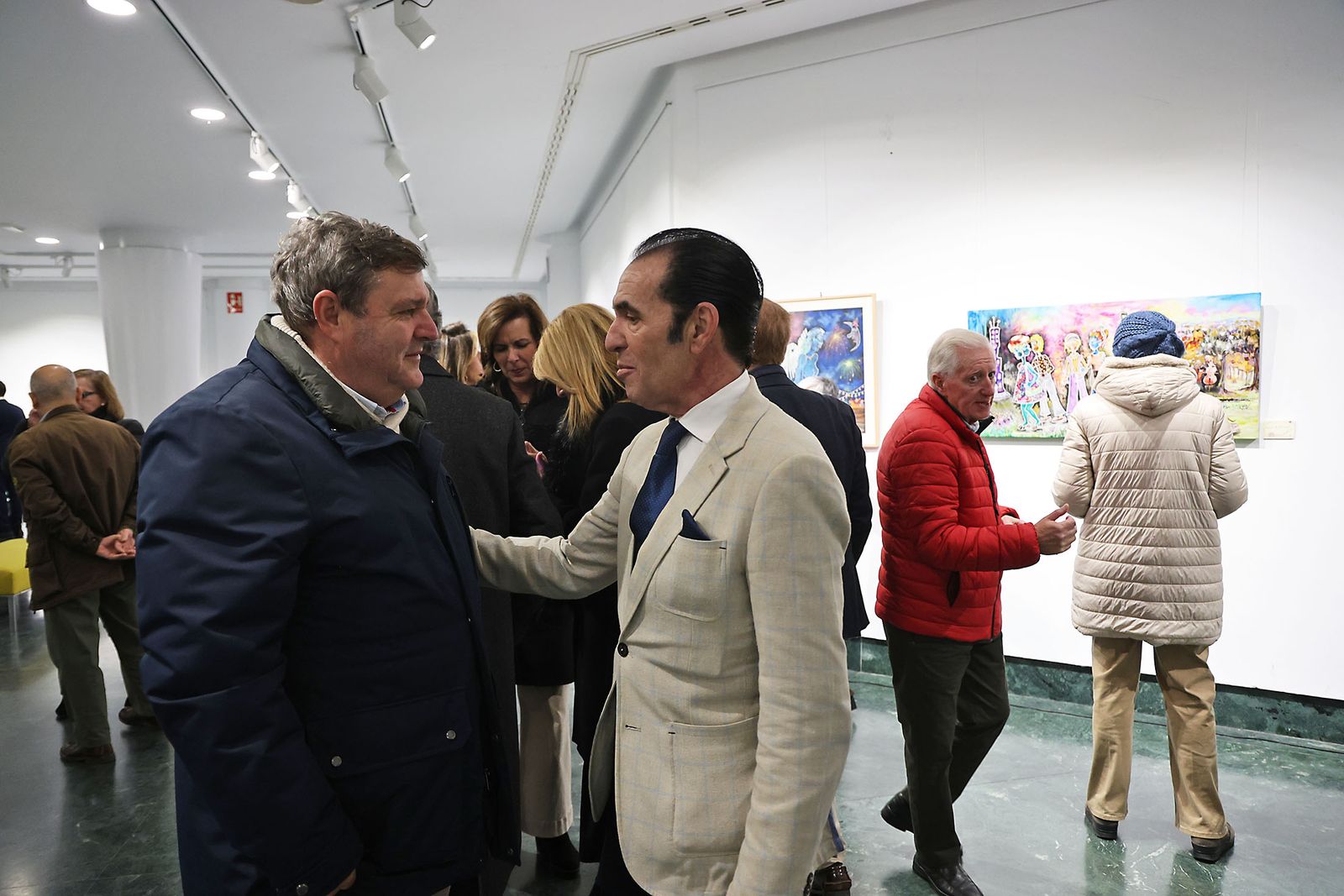 Fotografías de la inauguración de la exposición ‘Amigos’ de Antonia María Peralto