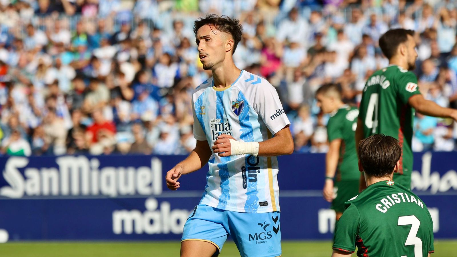 El Málaga CF - Eibar, en fotos