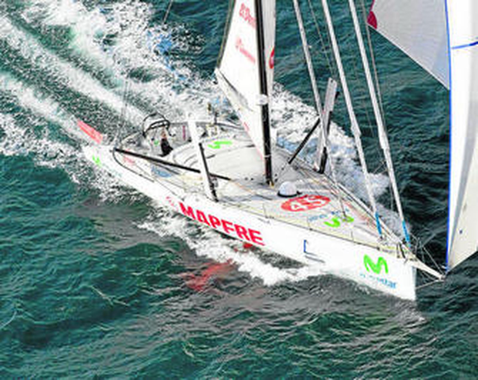 El 'Mapfre' no pudo colocarse como nuevo líder de la regata.