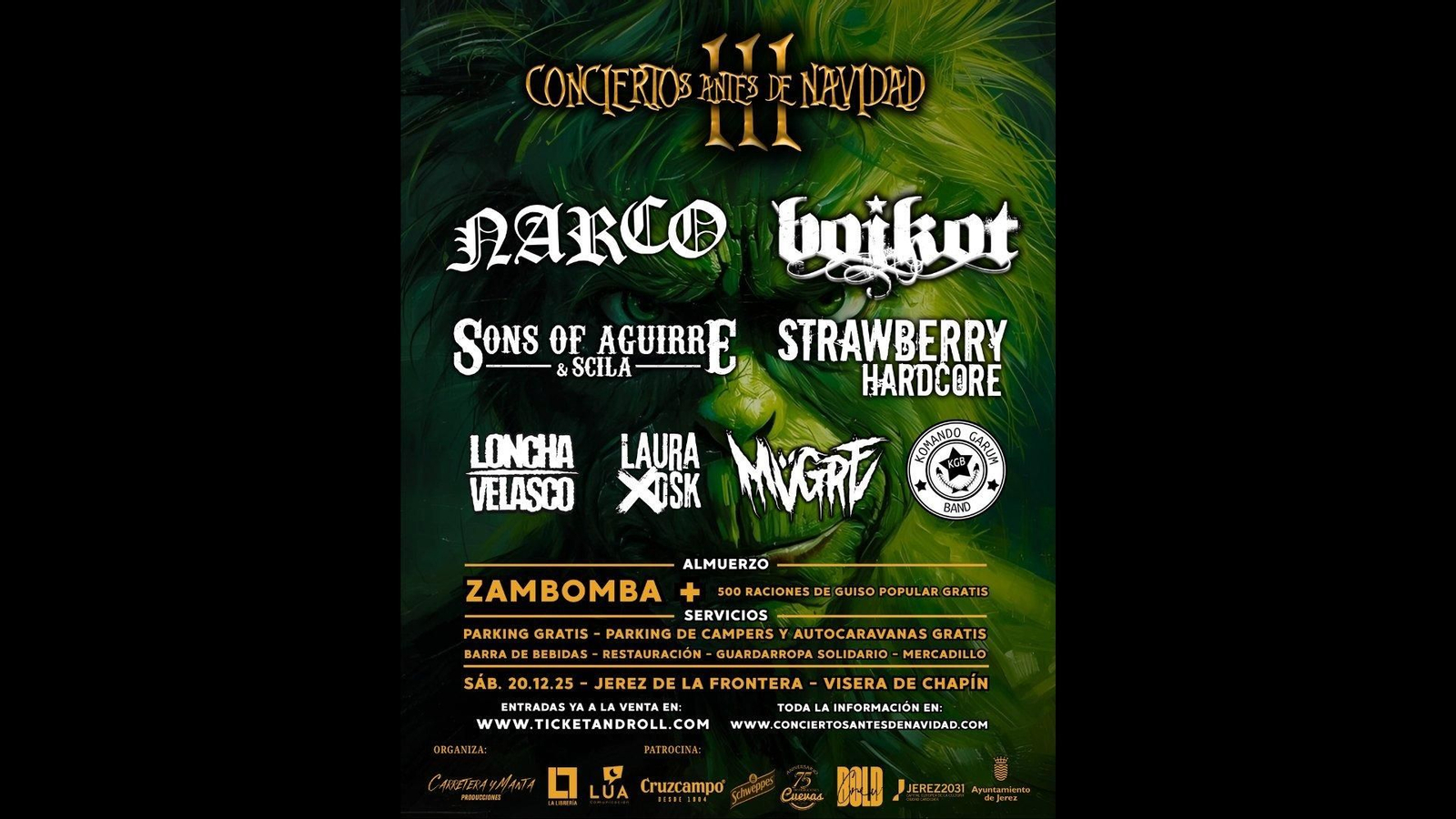 Cartel del festival Conciertos antes de Navidad