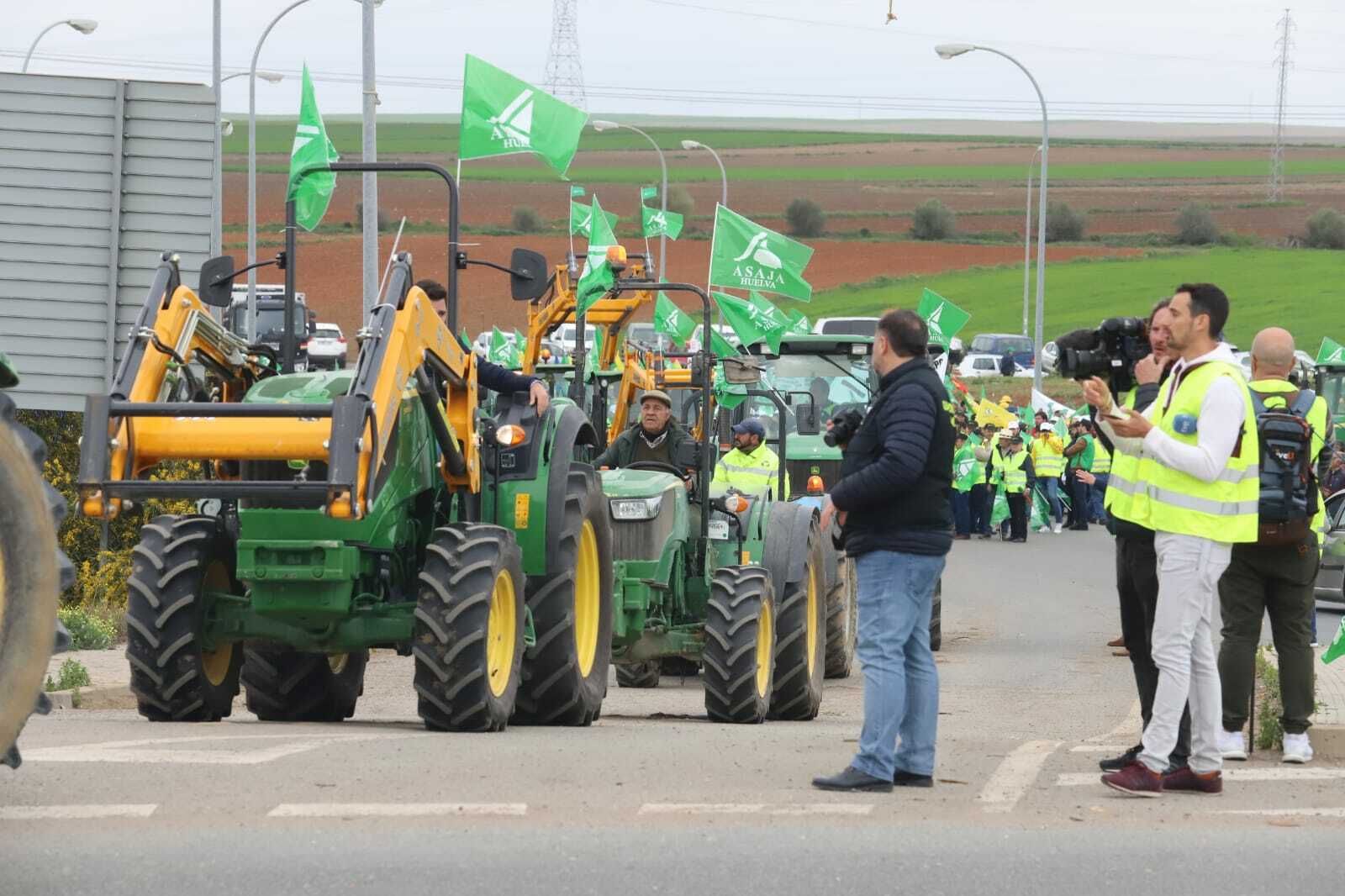 Inicio de la tractorada.