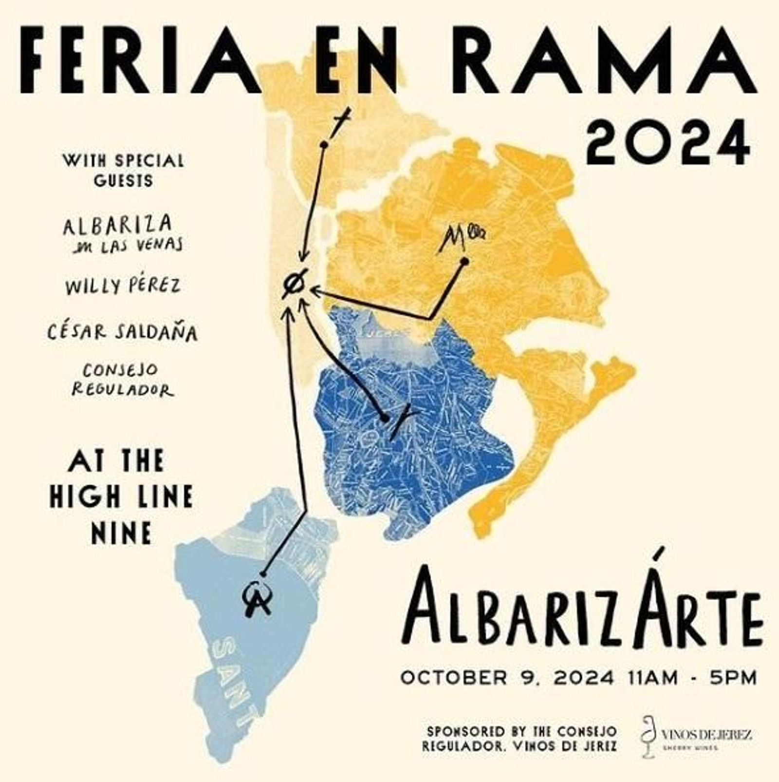 Cartel de la Feria en Rama que se celebra este miércoles en el Hotel Chelsea de Nueva York.