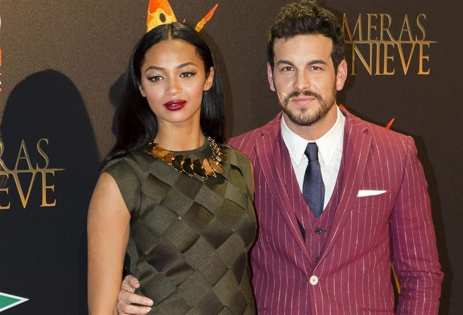 La pareja en la presentación de 'Palmeras en la nieve'.