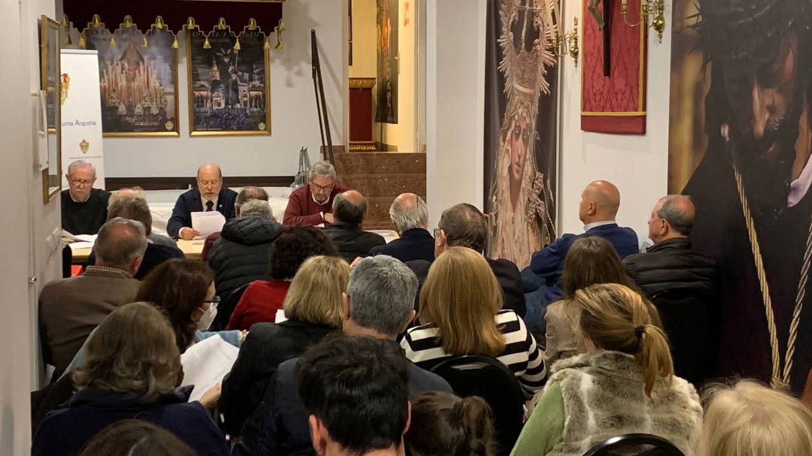 Luis Galán, en la asamblea de hermanos de este pasado miércoles.