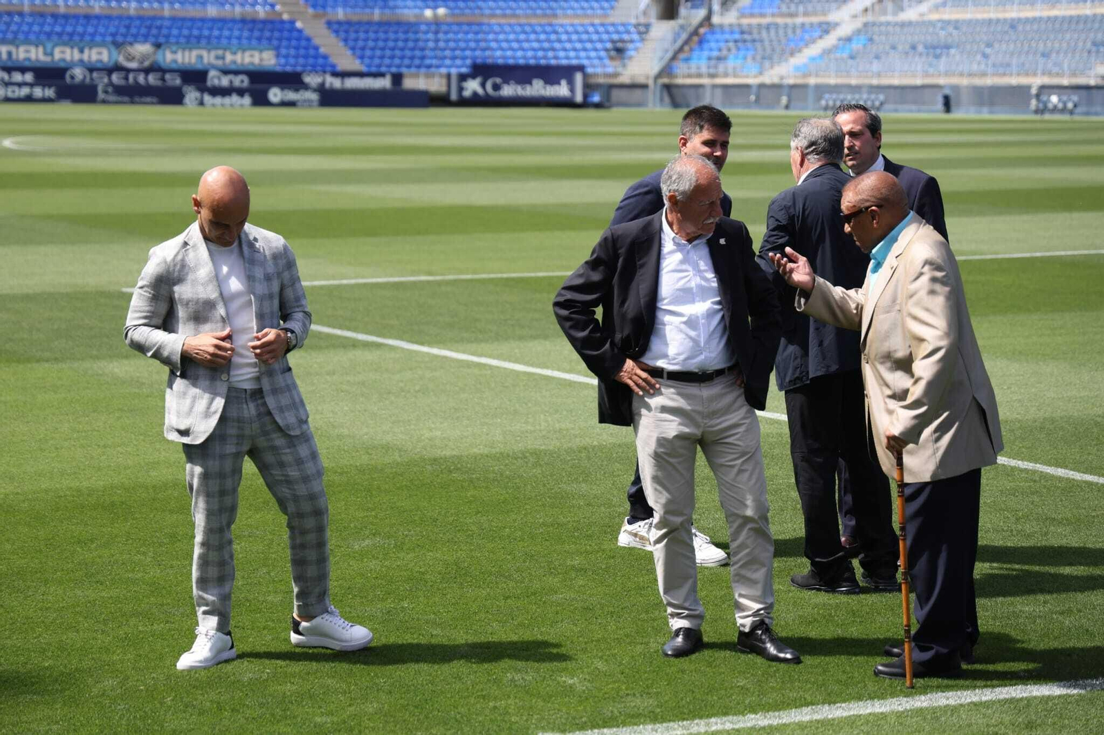 Las fotos de la presentación del partido de leyendas del Málaga