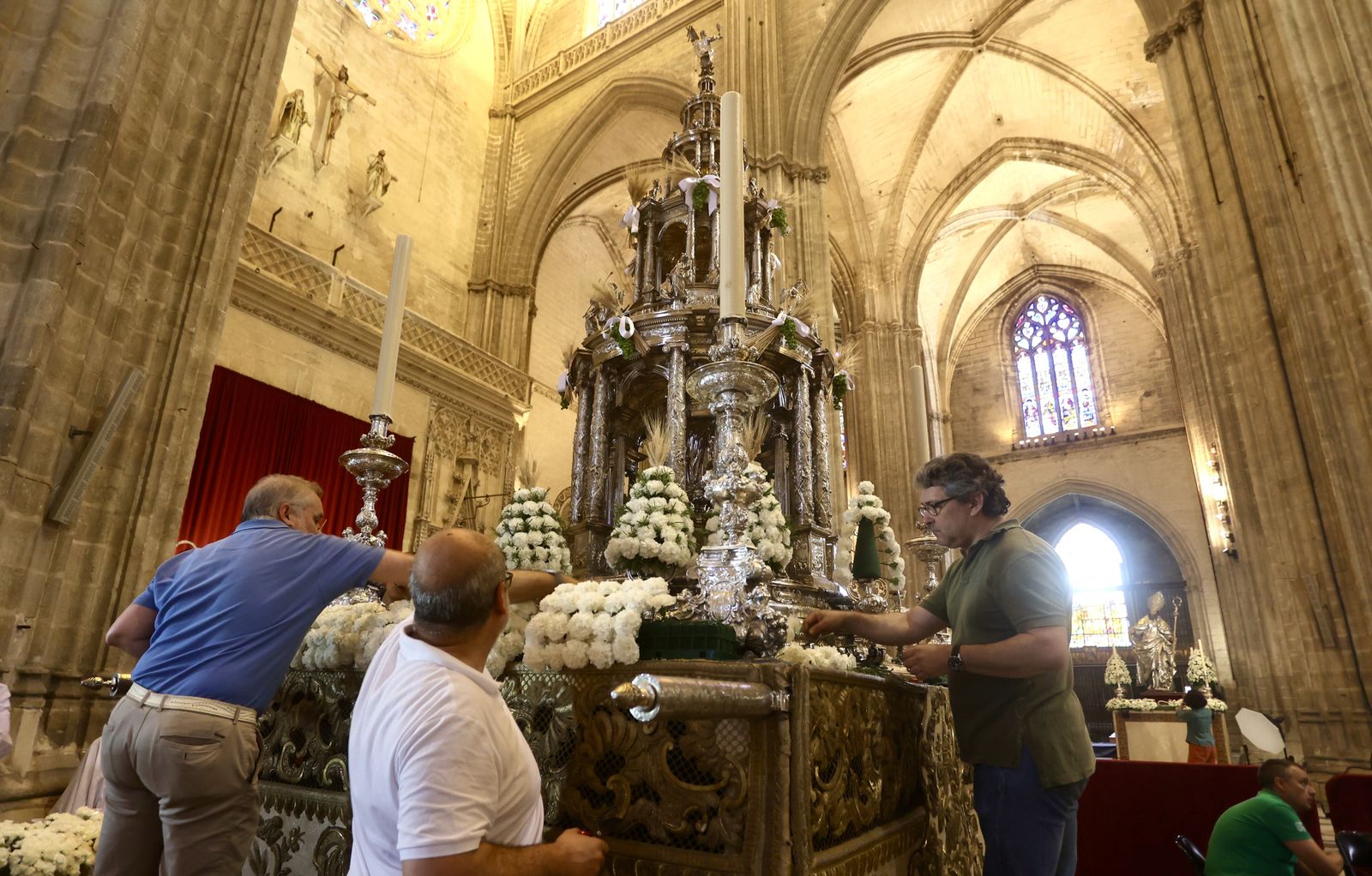 Preparativos del Corpus