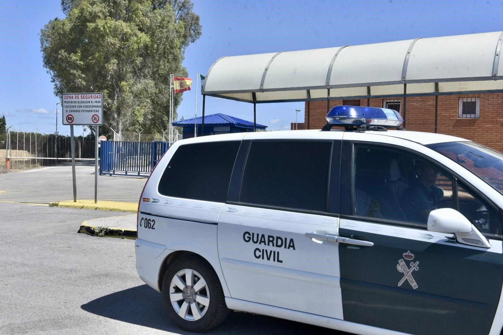 Un furgón de la Guardia Civil en la cárcel de Sevilla I.