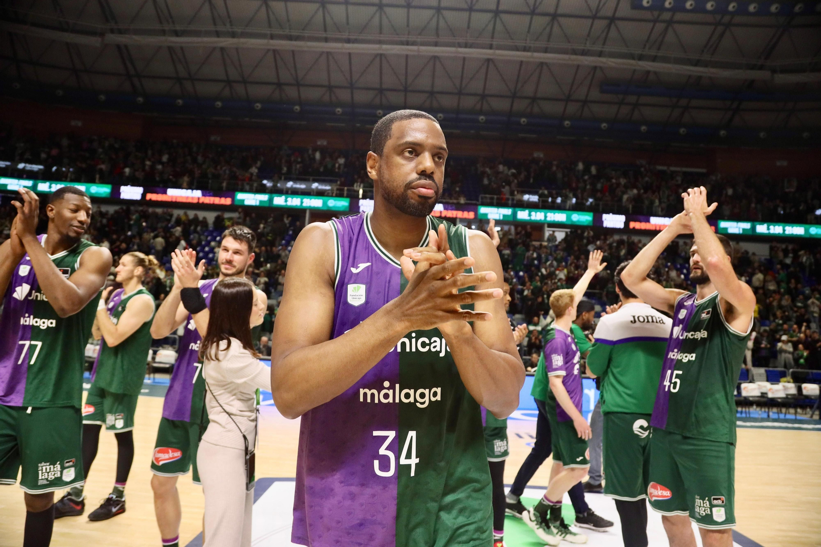 El Unicaja-Bàsquet Girona, en fotos