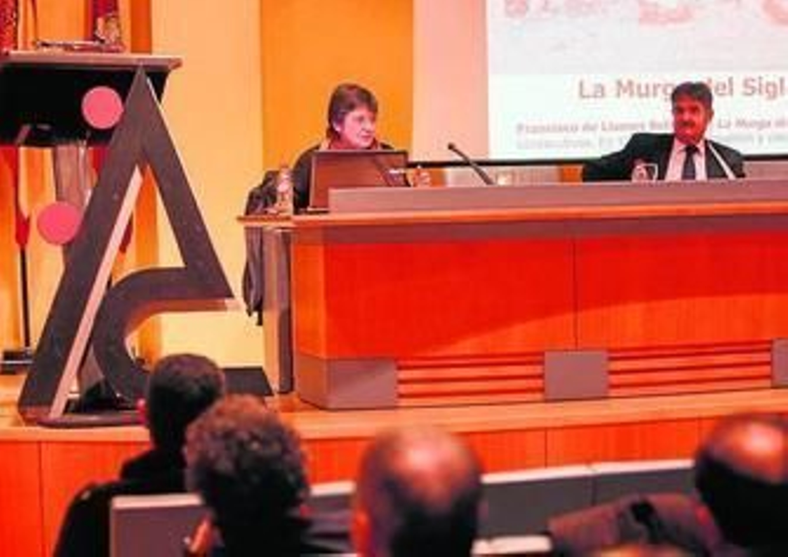 Ana Barceló durante su ponencia en la tarde de ayer.