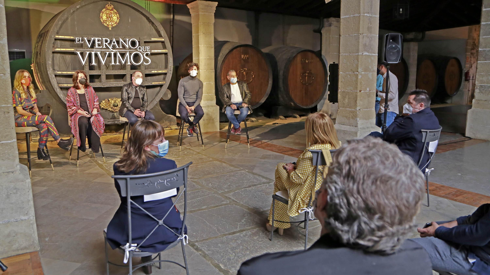 Rueda de prensa de la película 'El verano que vivimos' en González Byass