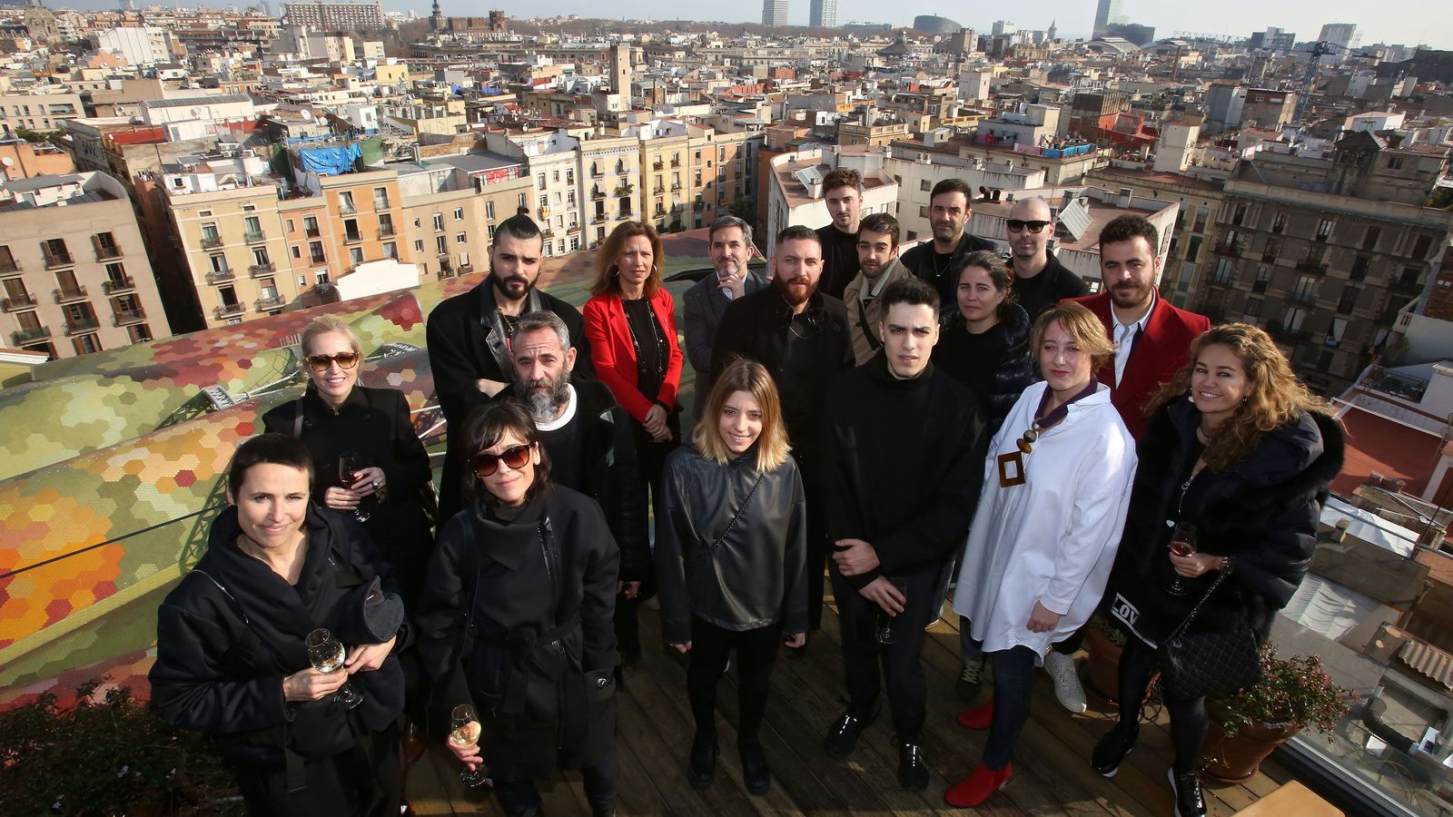 Algunos de los 24 diseñadores que participan en esta 23 edición de la pasarela catalana.