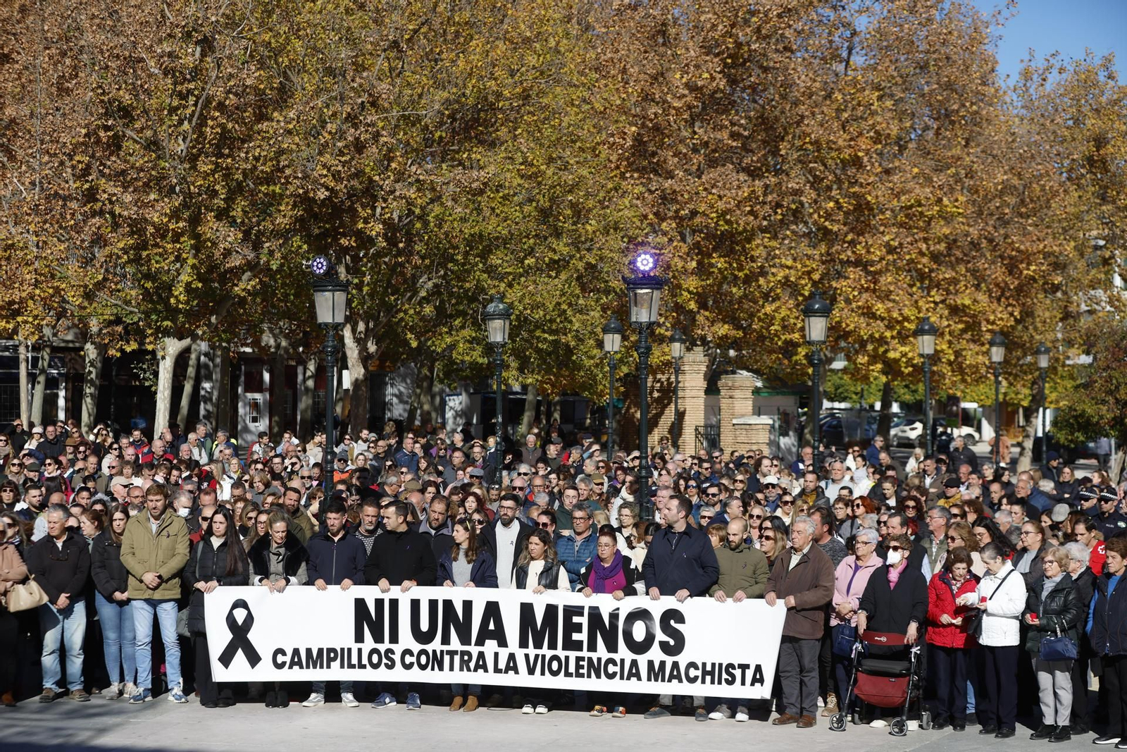 Concentración por la muerte de Concha en Campillos