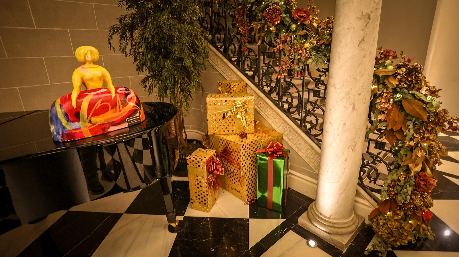 Espectacular decoración navideña del Hotel Casa Palacio María Luisa de Jerez