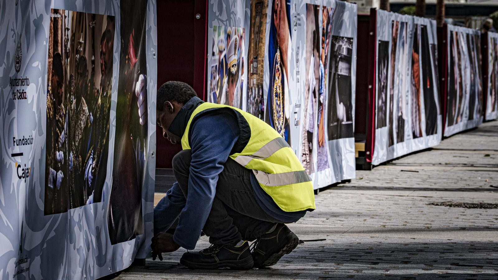 Las imágenes de cómo se prepara la ciudad de Cádiz para la Semana Santa 2025