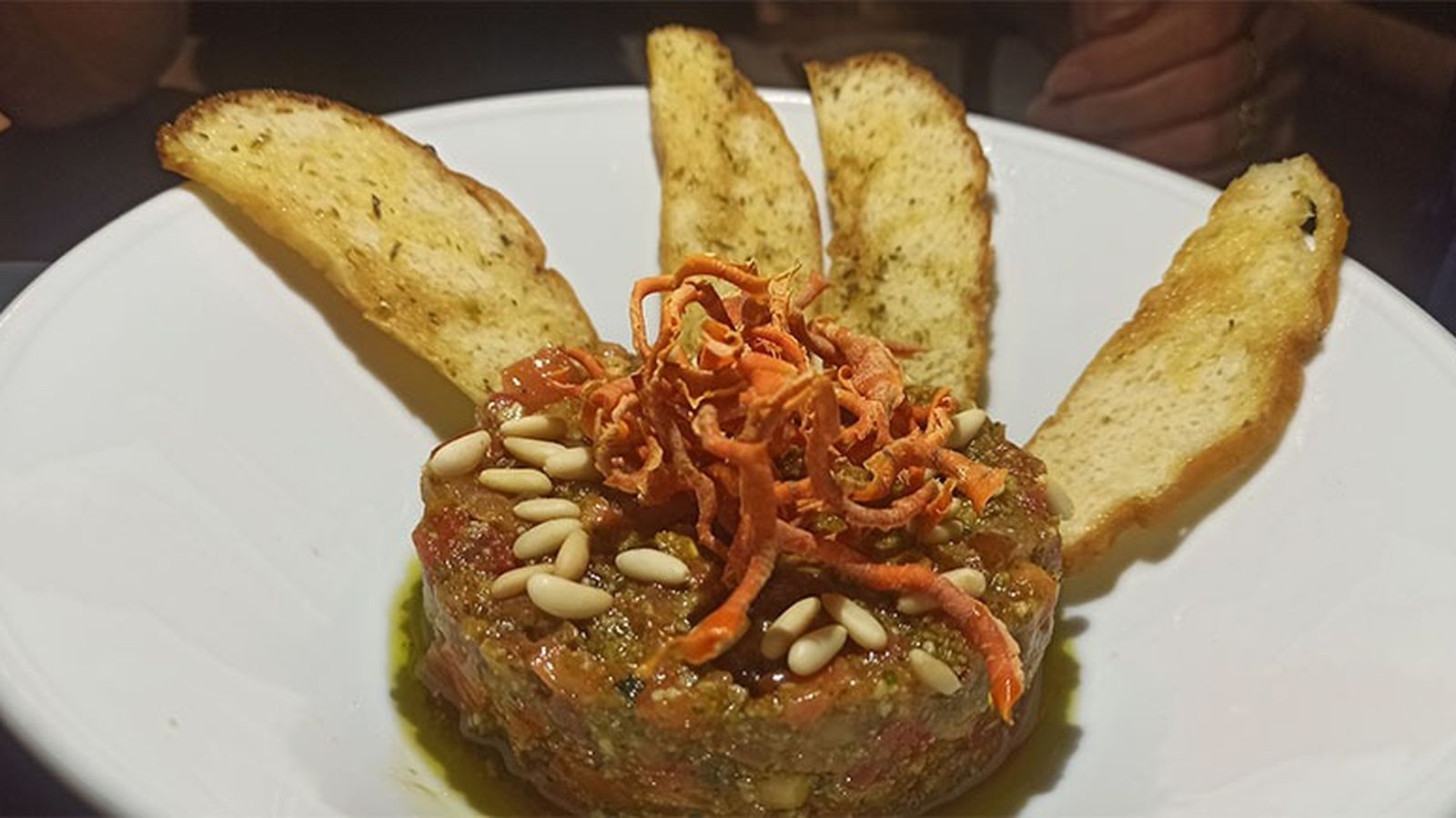 Tartar de tomate de El Taller.