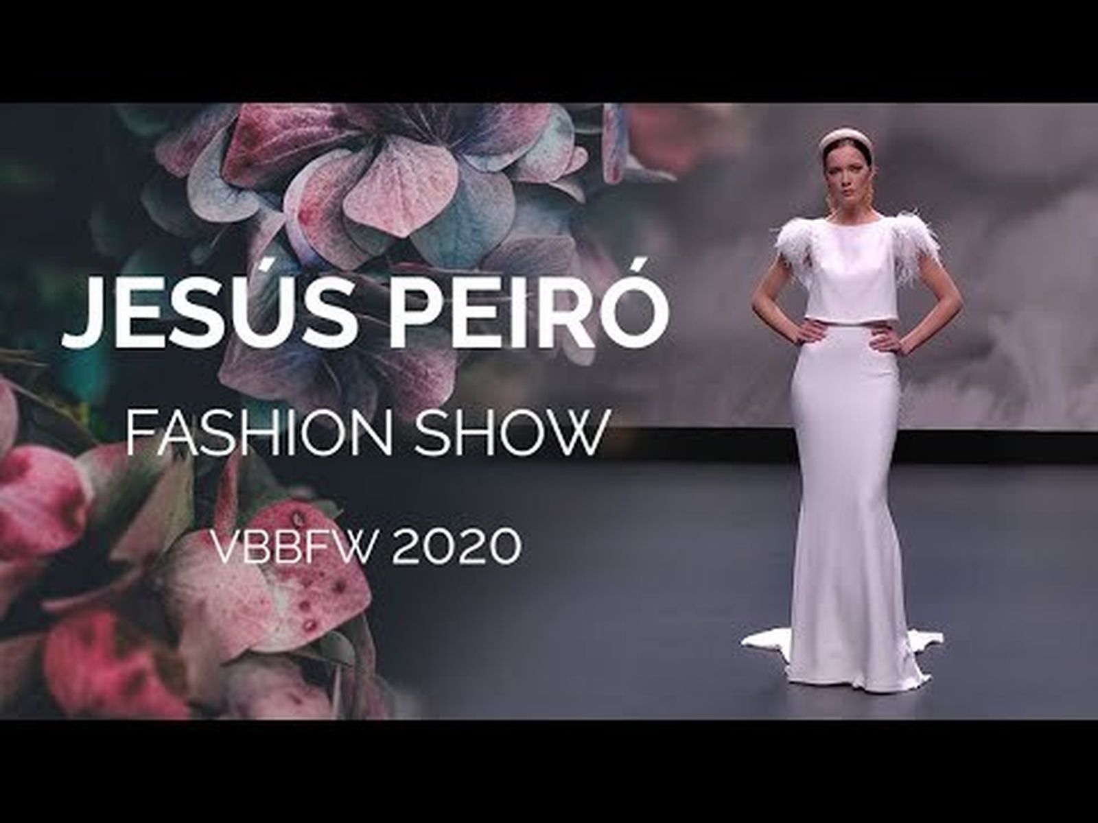 Arranque del desfile de Jesús Peiró, con el que ha comenzado la Semana de la Moda Nupcial de Barcelona.