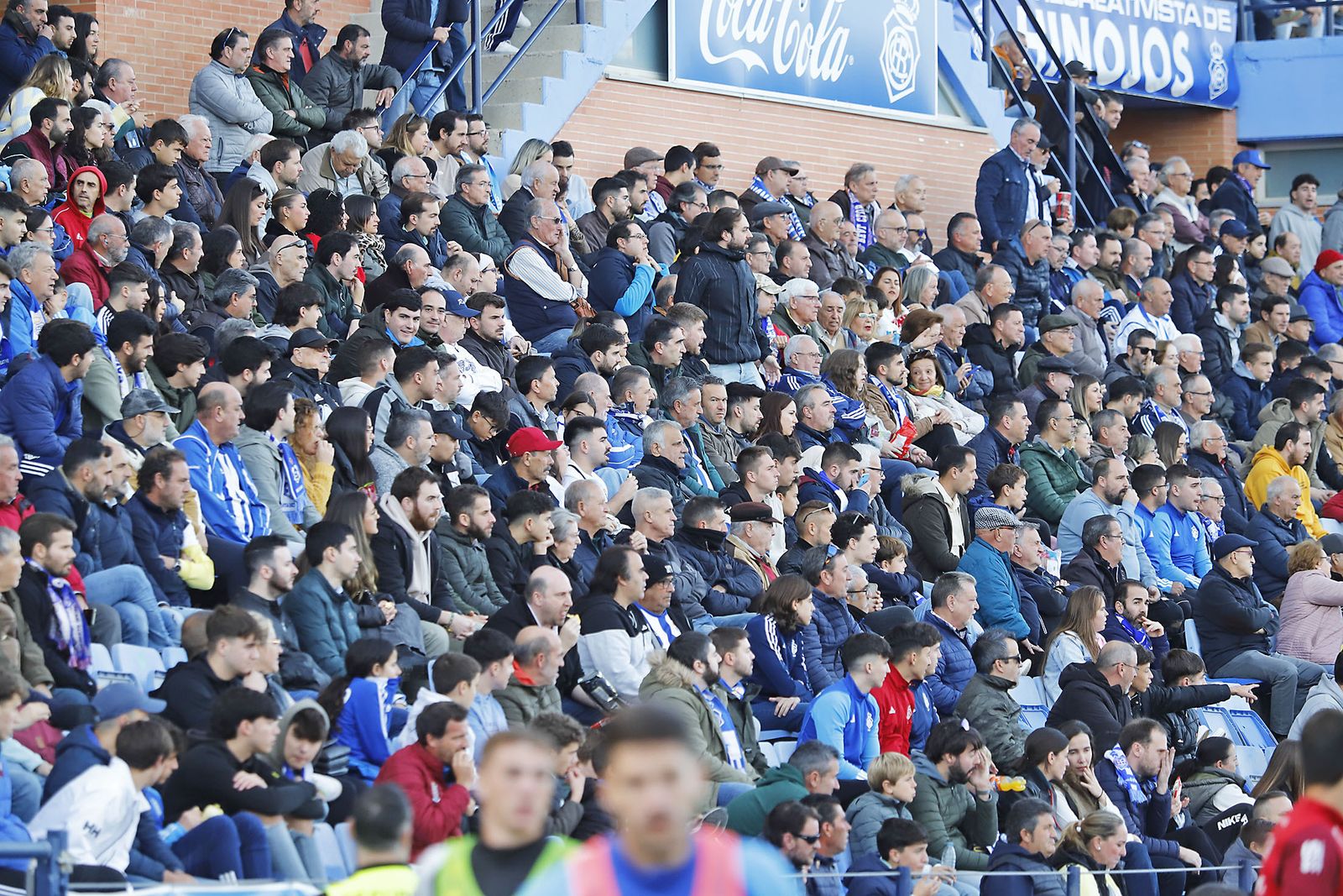 Imágenes del ambiente en el encuentro entre el Recreativo de Huelva y el Real Murcia