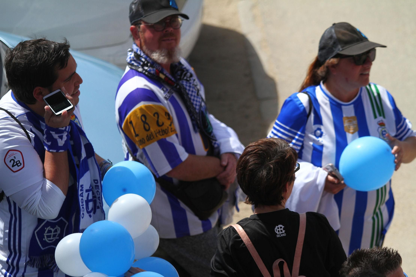 Ambientazo en las gradas del Recreativo de Huelva y el San Fernando