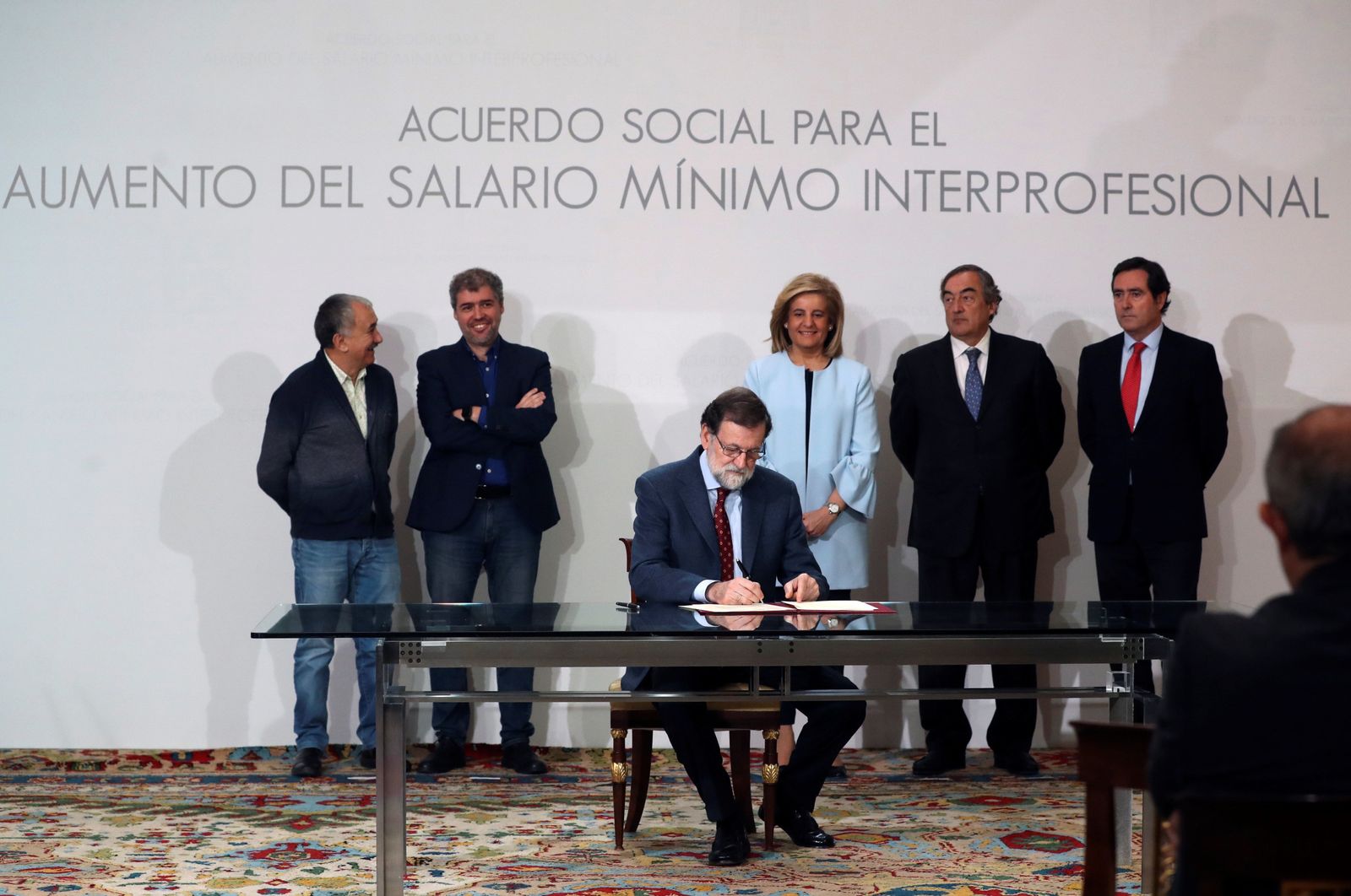 La firma del Salario Mínimo en imágenes