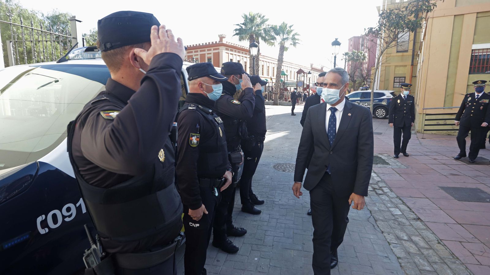 Fotos de la jura de cargo del nuevo comisario de la Policía Nacional en La Línea