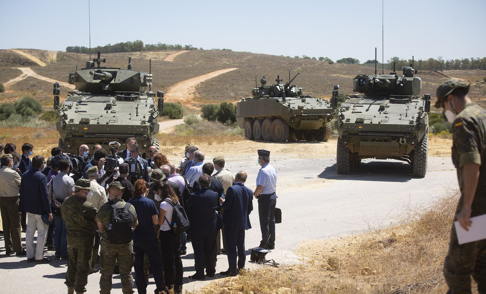 Presentación de los nuevos blindados del Ejército en junio de 2020