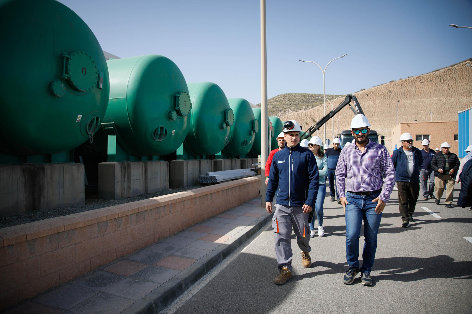 CUCN visita la desaladora de Carboneras y las balsas de Níjar