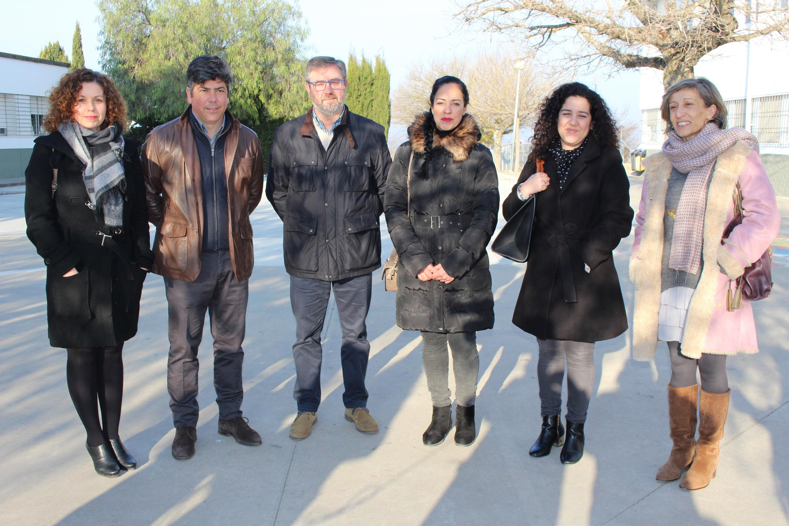 Visita para comprobar el estado del colegio San José.