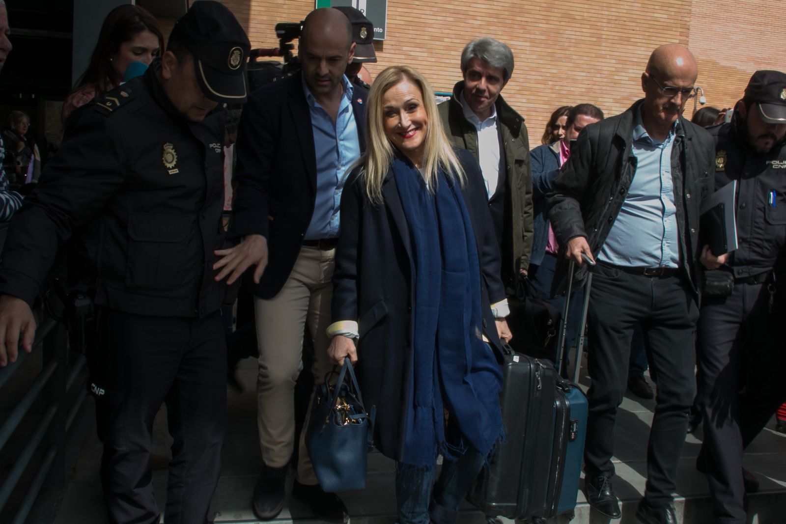 Cifuentes, a su llegada a Sevilla.