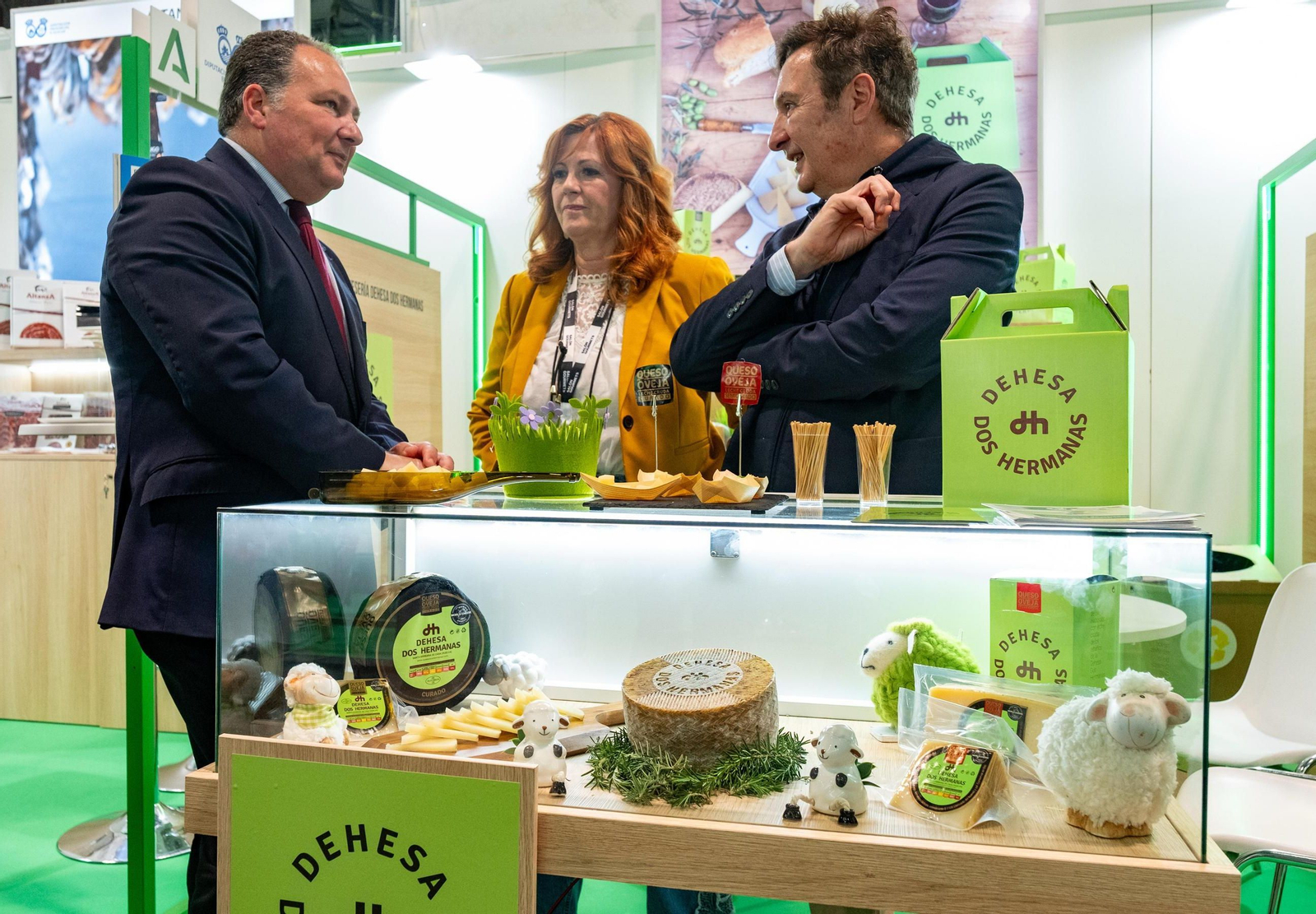 Toscano en uno de los stands onubenses del Salón Gourmet.