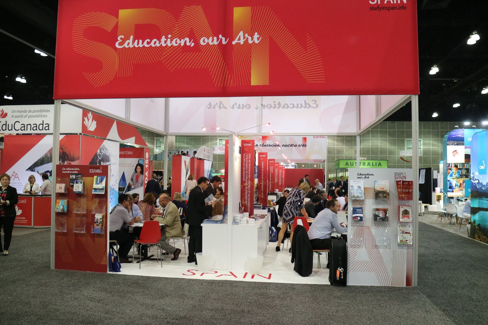 La delegación andaluza, en Nafsa 2017