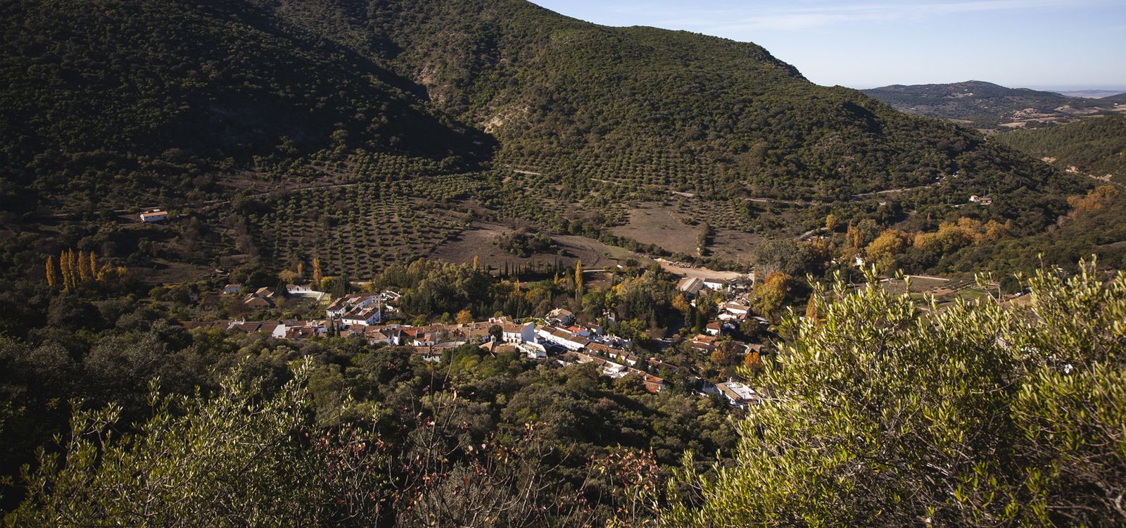Vistas de Benamahoma desde uno de los senderos