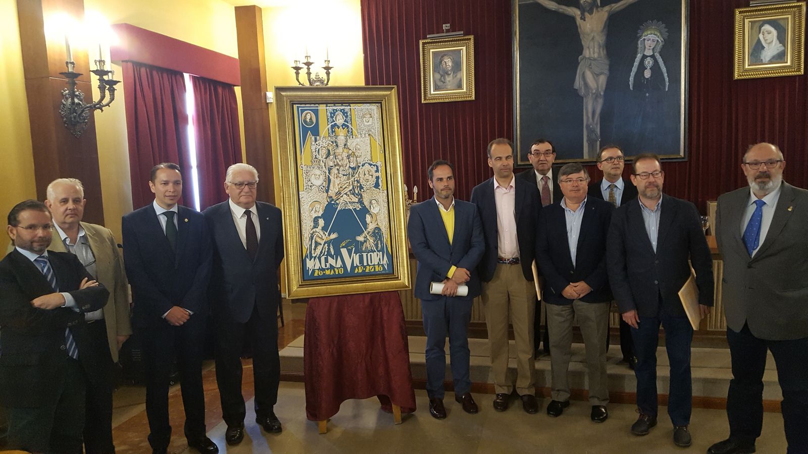 Momento de la presentación del cartel de la Magna