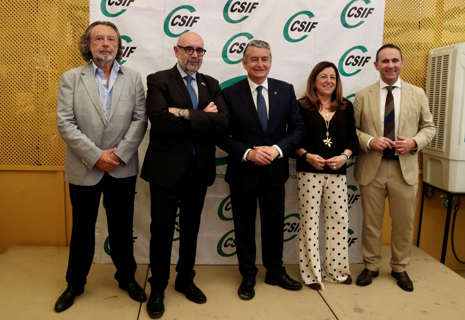 Las fotos de la recepción del CSIF antes del pescaíto