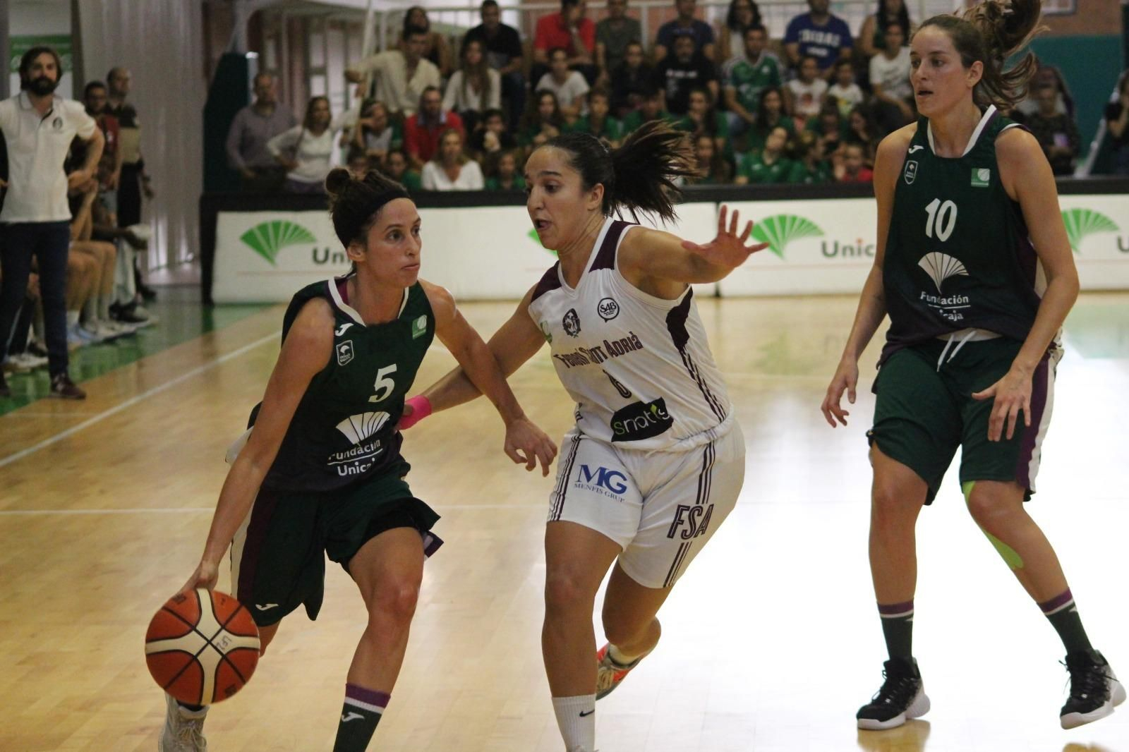 Gema García, en una acción del partido.