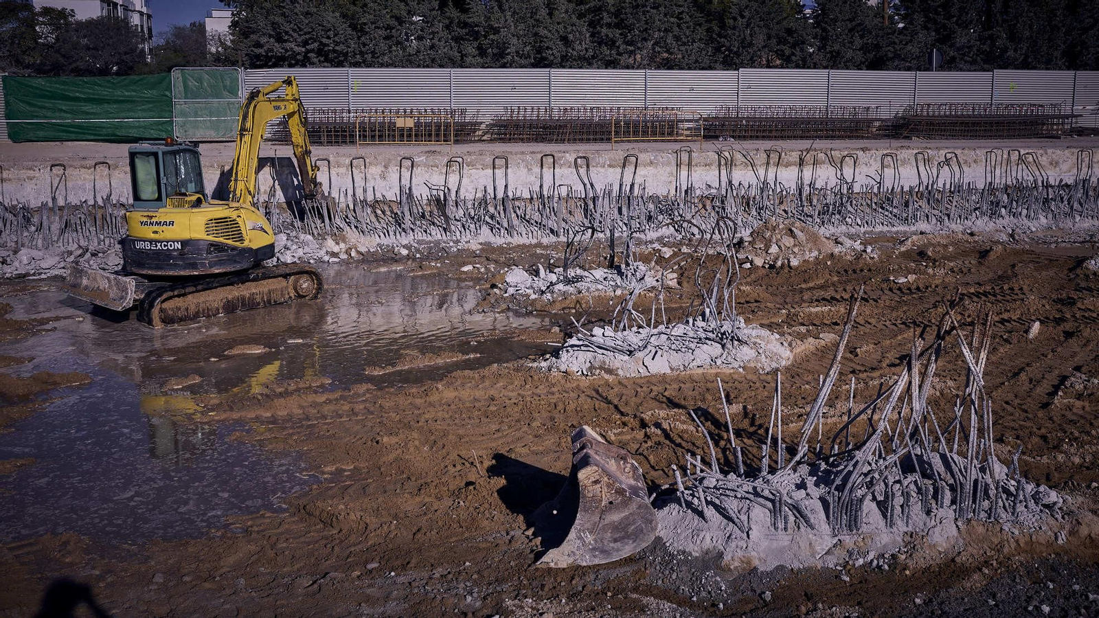 Estado de la obra del tanque de tormentas en El Puerto
