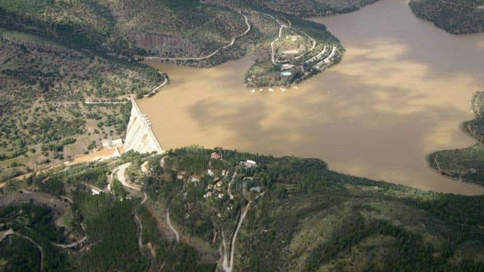 Vista aérea del pantano.