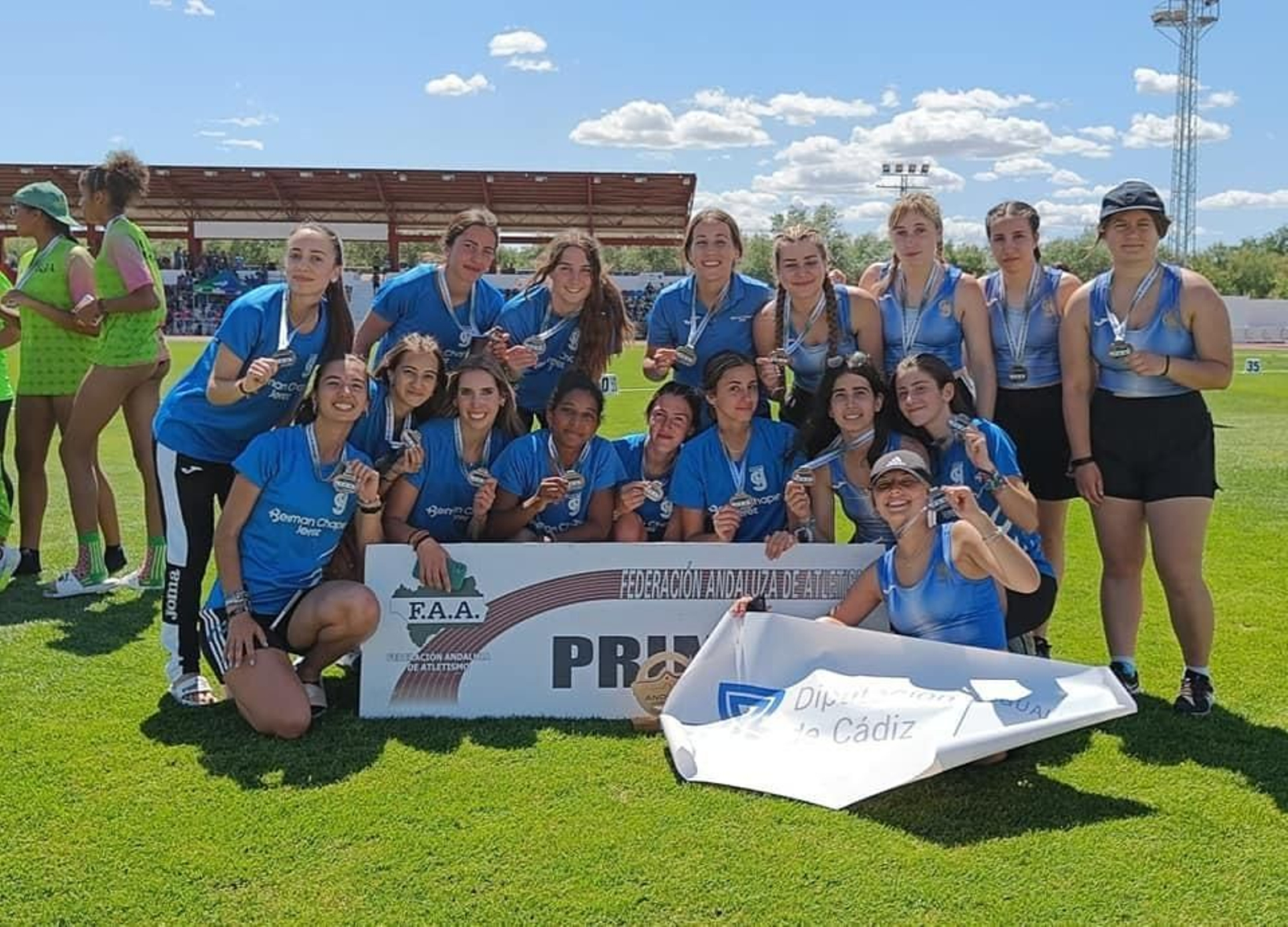 Las chicas del Beiman Chapín Jerez, campeonas de Segunda División y ascenso a Primera.