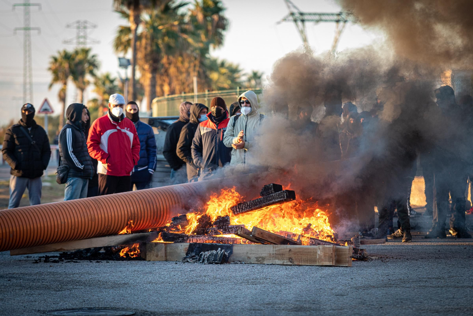 Imágenes de la novena jornada de huelga del metal en Cádiz