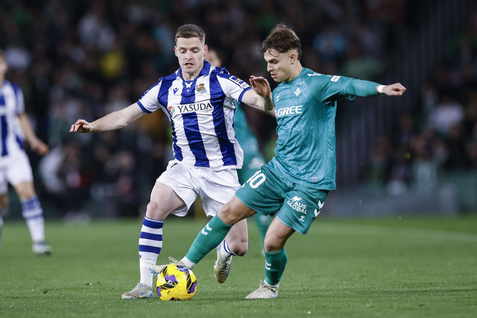 Ángel Órtiz, en el encuentro ante la Real Sociedad