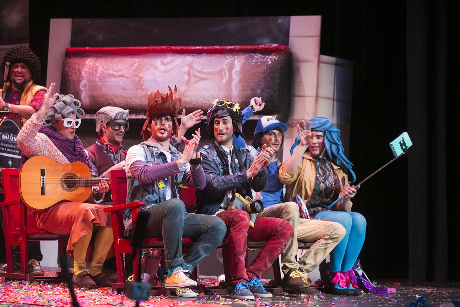 Las imágenes de la octava preliminar del Carnaval Colombino