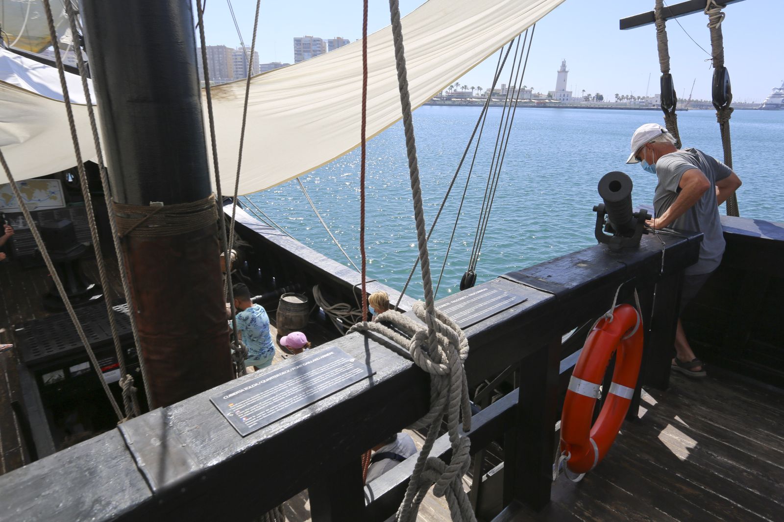 Las fotos de la nao 'Victoria' en el puerto de Málaga