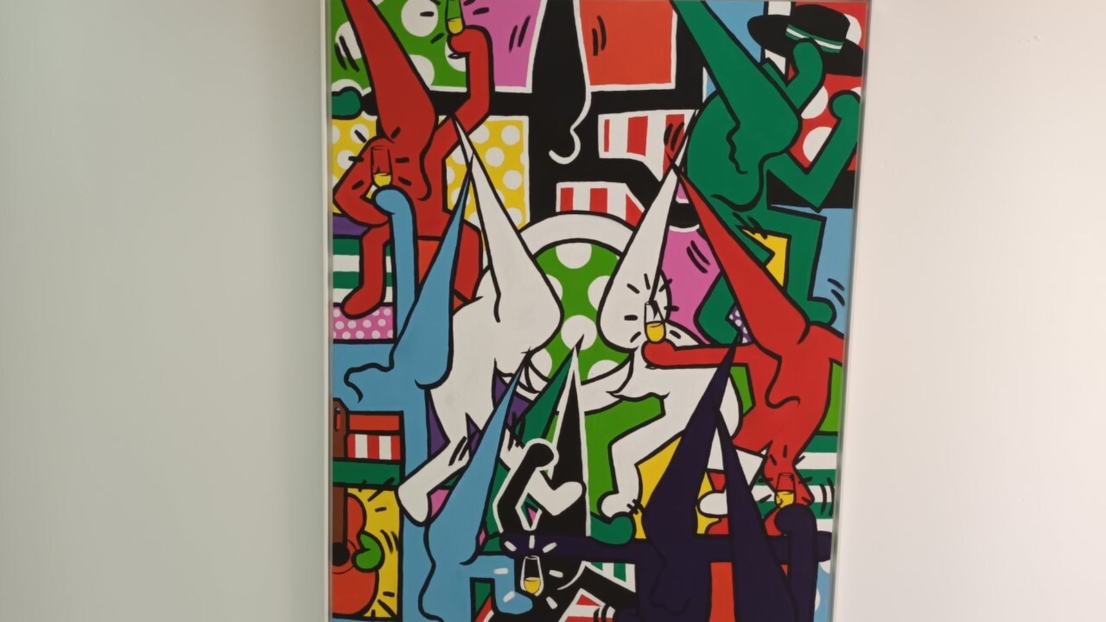 Una de las obras con el sello neo pop del pintor de Morón.