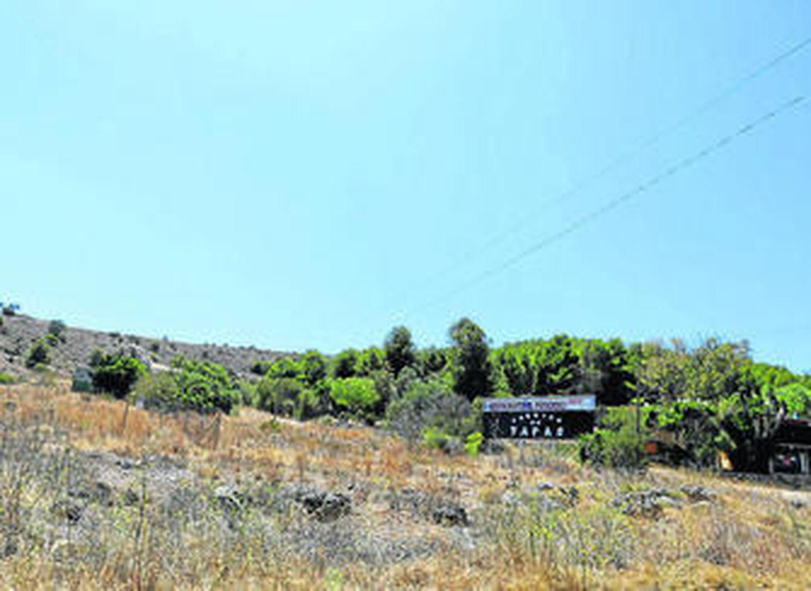 Vista de parte de los suelos adyacentes a la sierra de Churriana.