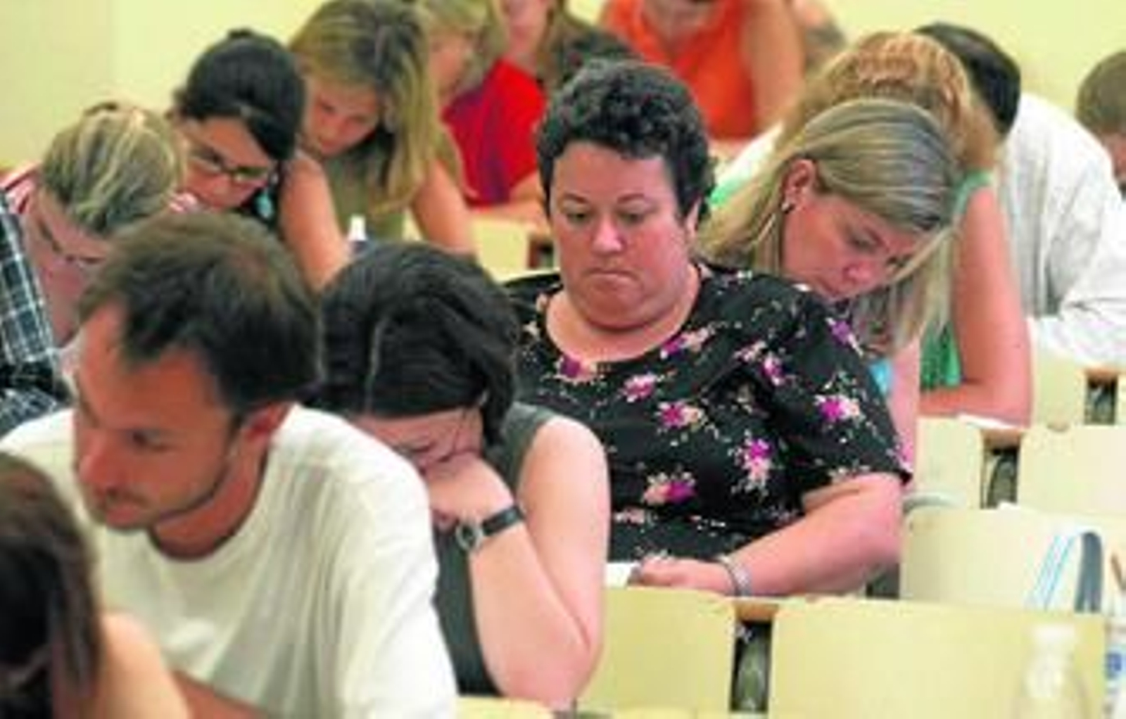 Álvarez de la Chica, momentos antes de la rueda de prensa.