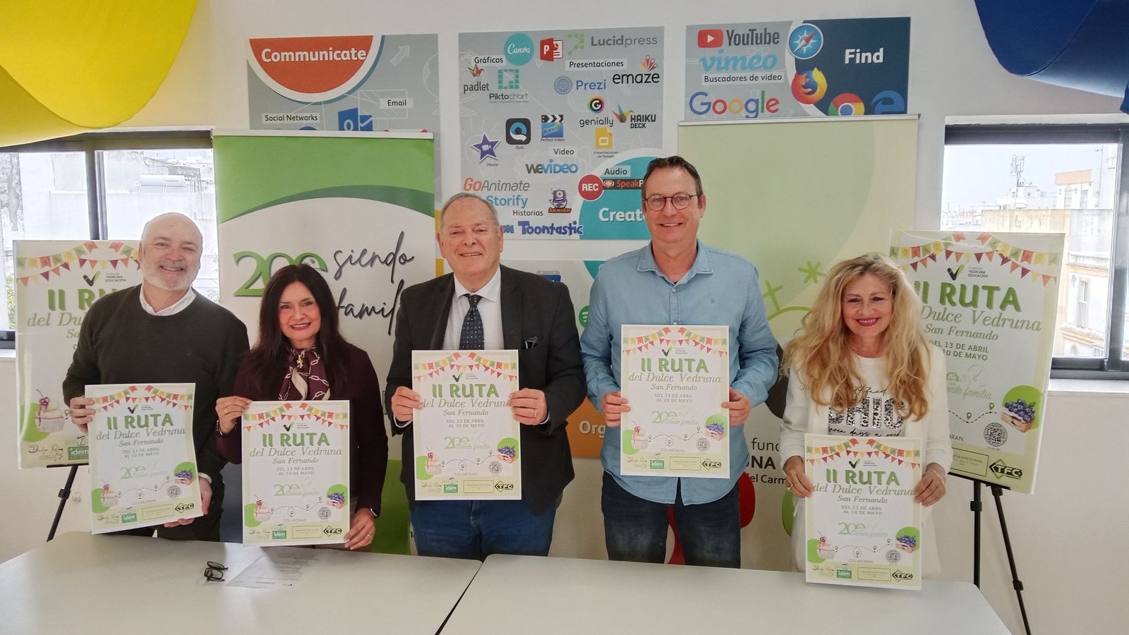 Presentación de la II Ruta del Dulce Vedruna en el colegio de las Carmelitas de San Fernando