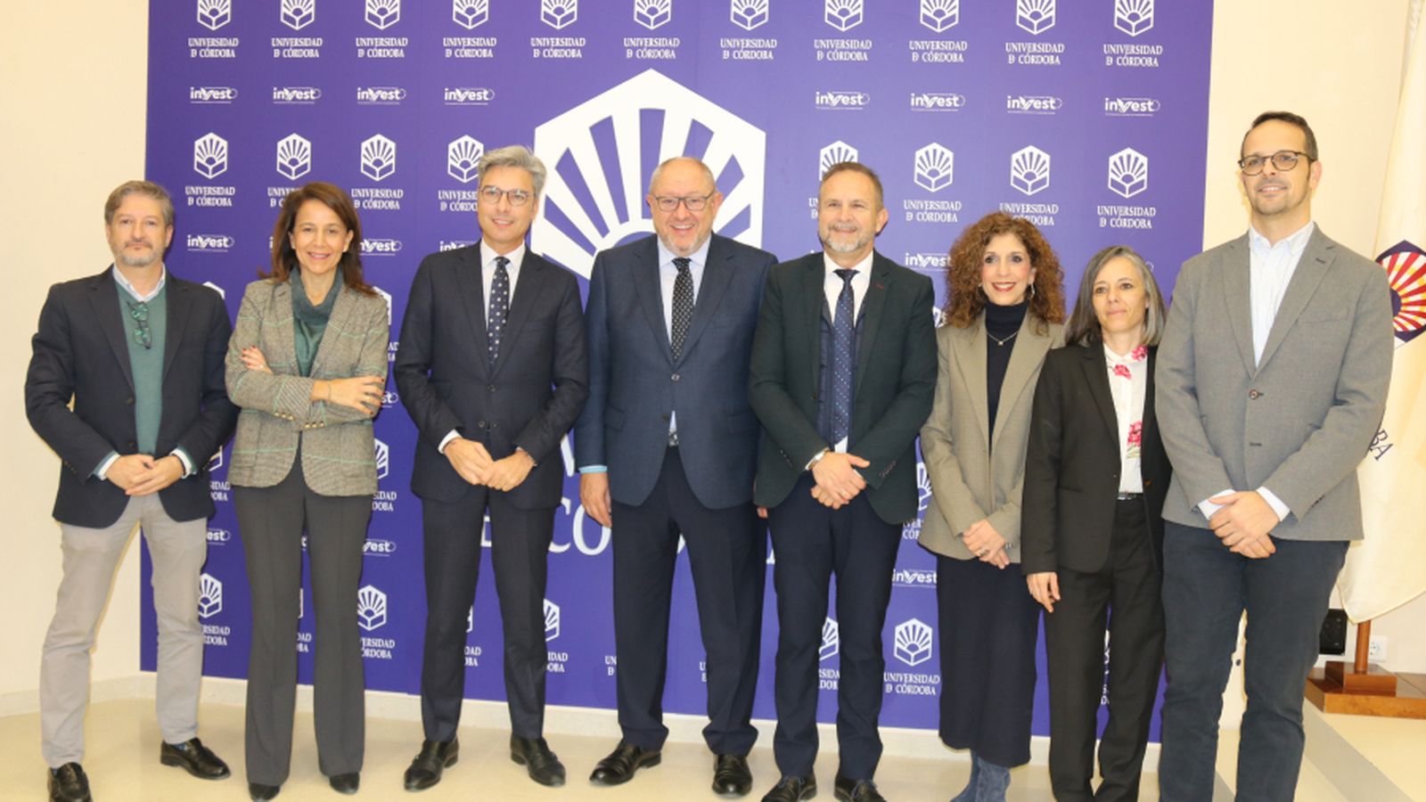 Representantes institucionales de la UCO y de la Diputación de Córdoba