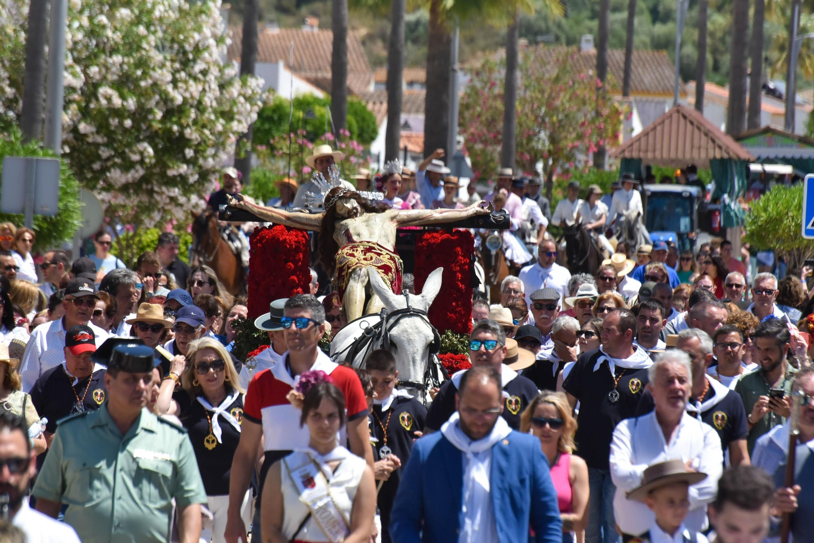 El Cristo de la Almoraima, en la romería del pasado mes de mayo.