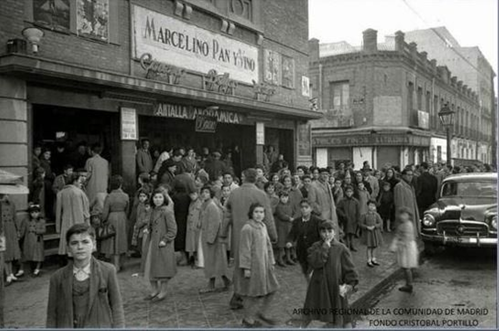 El barrio de Estrecho en el Madrid de 1955.